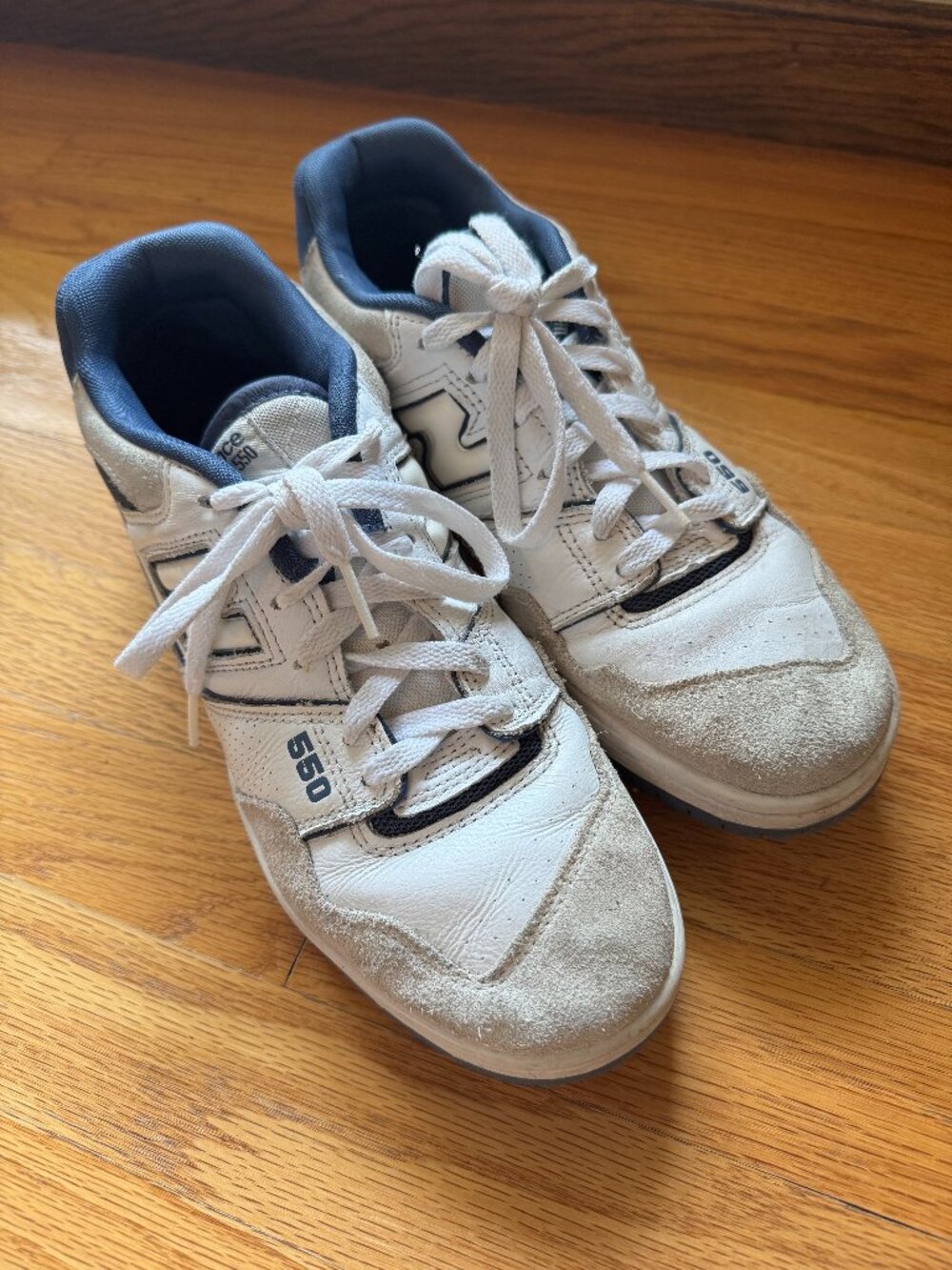 Good quality vintage New Balance 550 Blue Off-white, unisex women 8.5 men 6